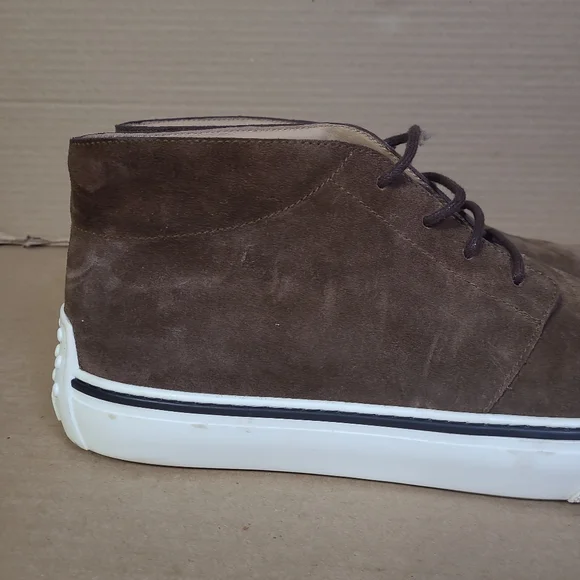 Tod's Suede Brown Desert Boot Sneaker Casual Men Sz 12 - Picture 16 of 16